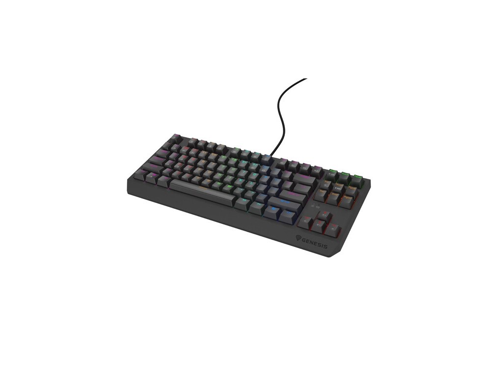 Клавиатура Genesis Gaming Keyboard Thor 230 TKL Lite US Rainbow Mechanical Outemu Red Black Hot Swap 2