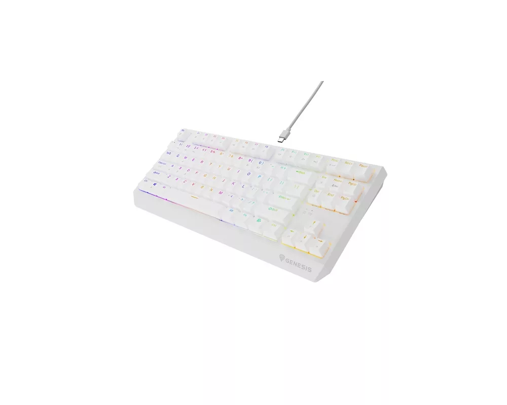 Клавиатура Genesis Gaming Keyboard Thor 230 TKL US RGB Mechanical Outemu Red White Hot Swap 4