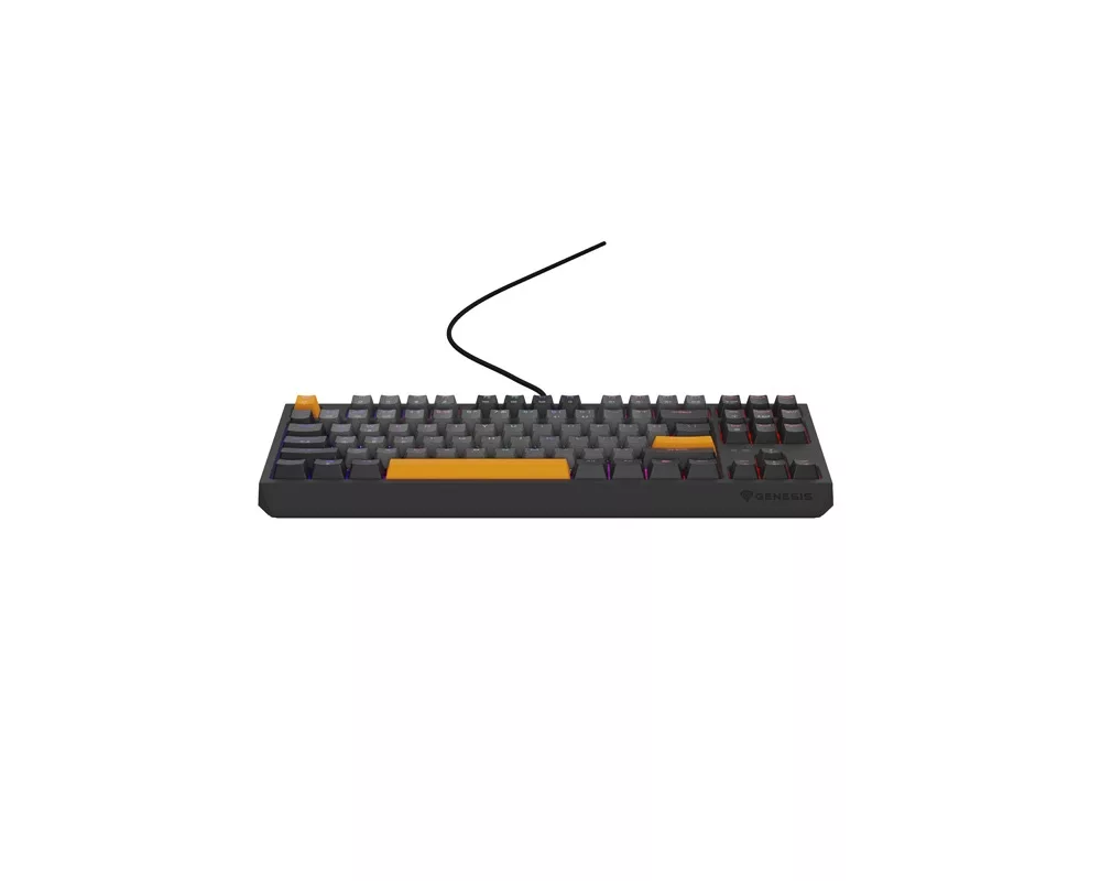 Клавиатура Genesis Gaming Keyboard Thor 230 TKL Anchor Gray Negative US RGB Mechanical Outemu Red 9