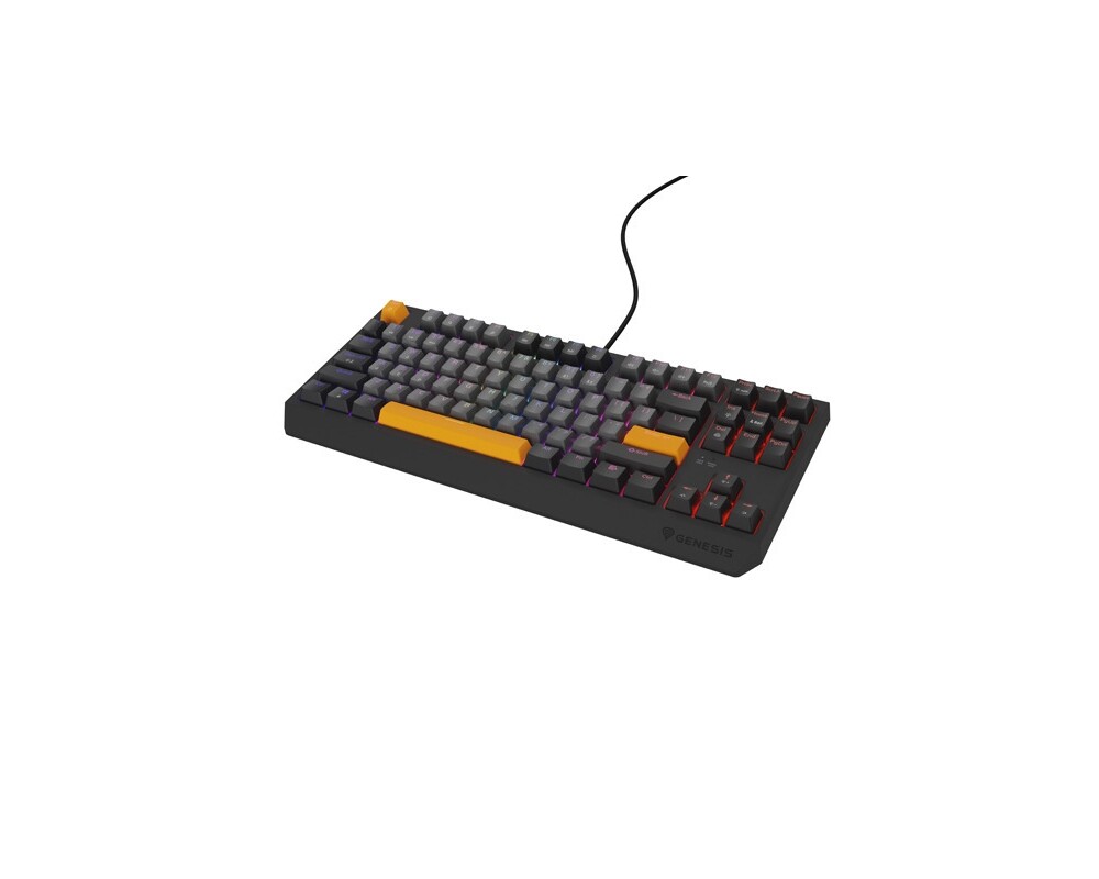 Клавиатура Genesis Gaming Keyboard Thor 230 TKL Anchor Gray Negative US RGB Mechanical Outemu Red 2
