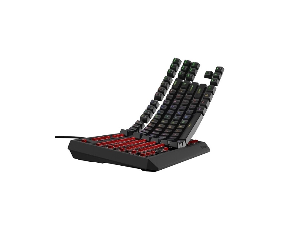 Клавиатура Genesis Gaming Keyboard Thor 230 TKL US RGB Mechanical Outemu Red Black Hot Swap 3