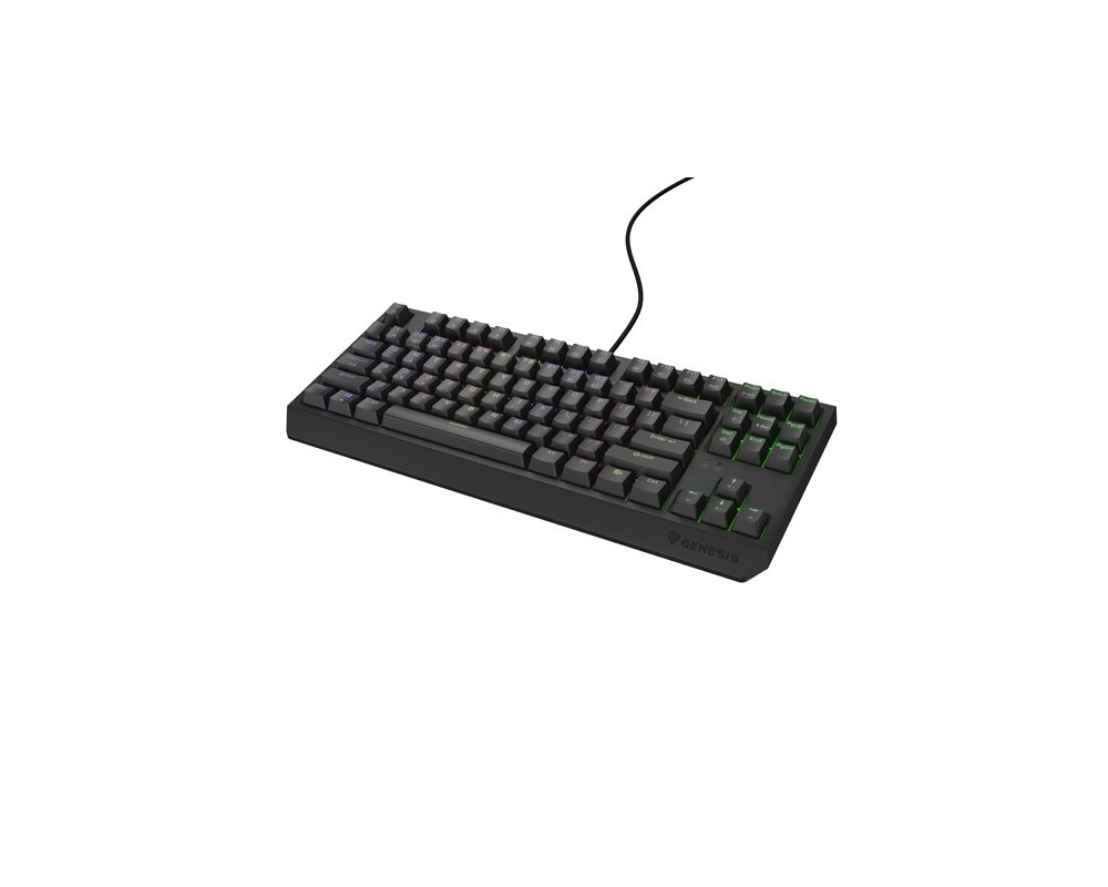Клавиатура Genesis Gaming Keyboard Thor 230 TKL US RGB Mechanical Outemu Red Black Hot Swap 2
