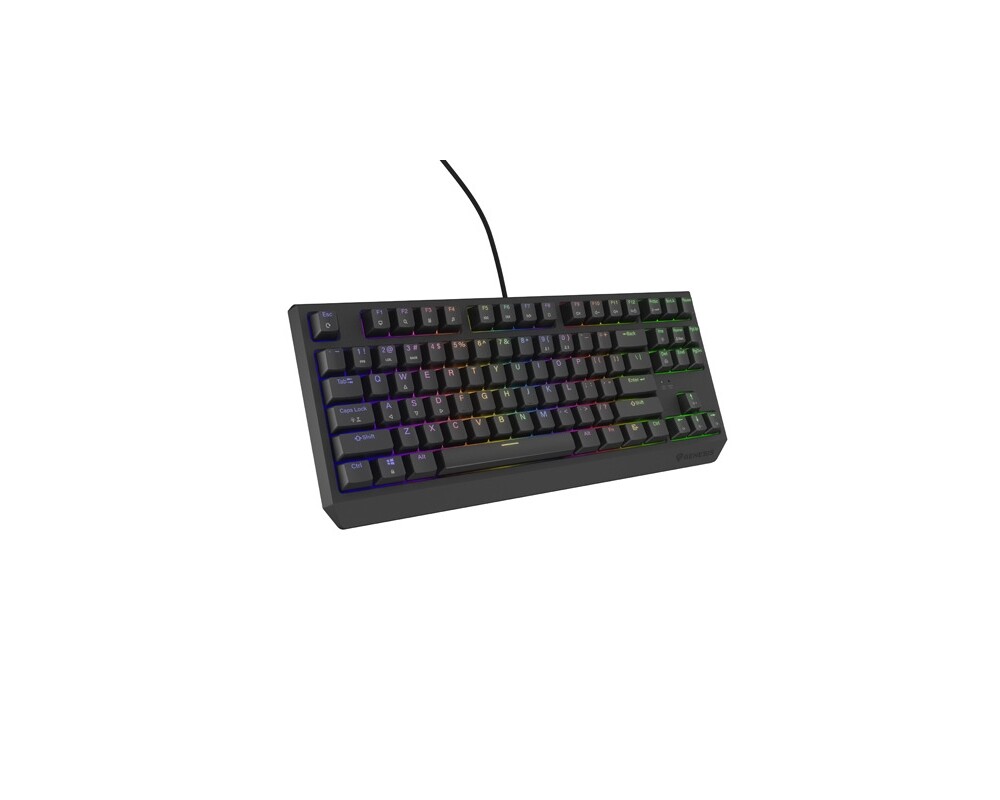 Клавиатура Genesis Gaming Keyboard Thor 230 TKL US RGB Mechanical Outemu Brown Black Hot Swap 4