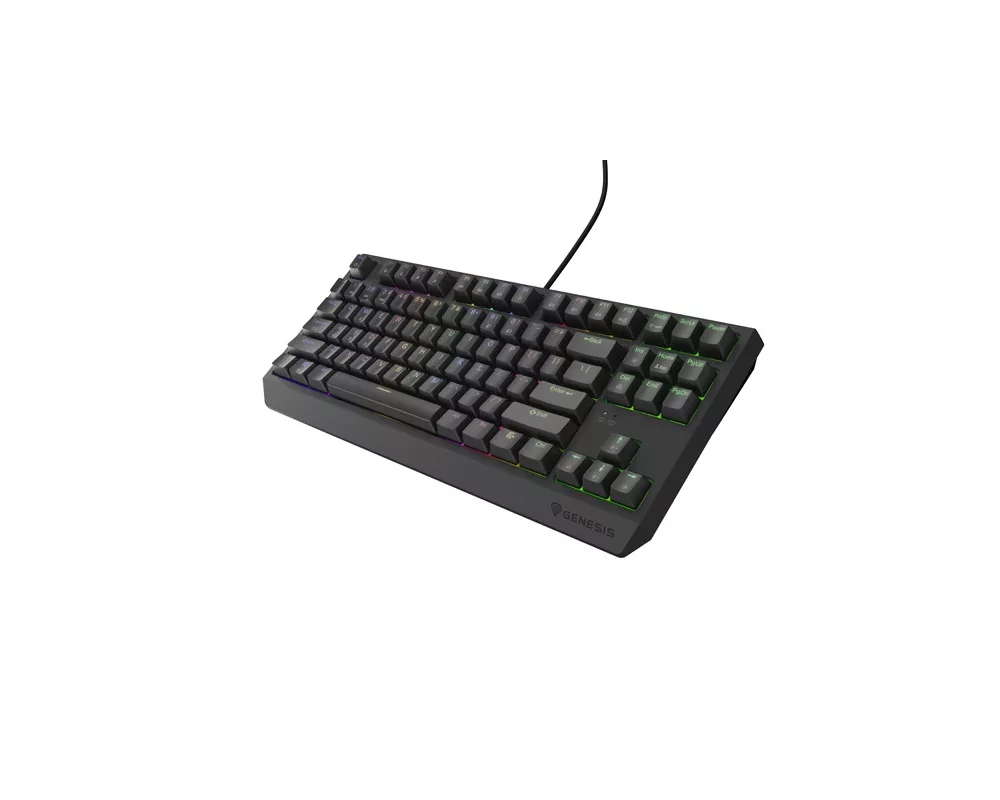 Клавиатура Genesis Gaming Keyboard Thor 230 TKL US RGB Mechanical Outemu Brown Black Hot Swap 7