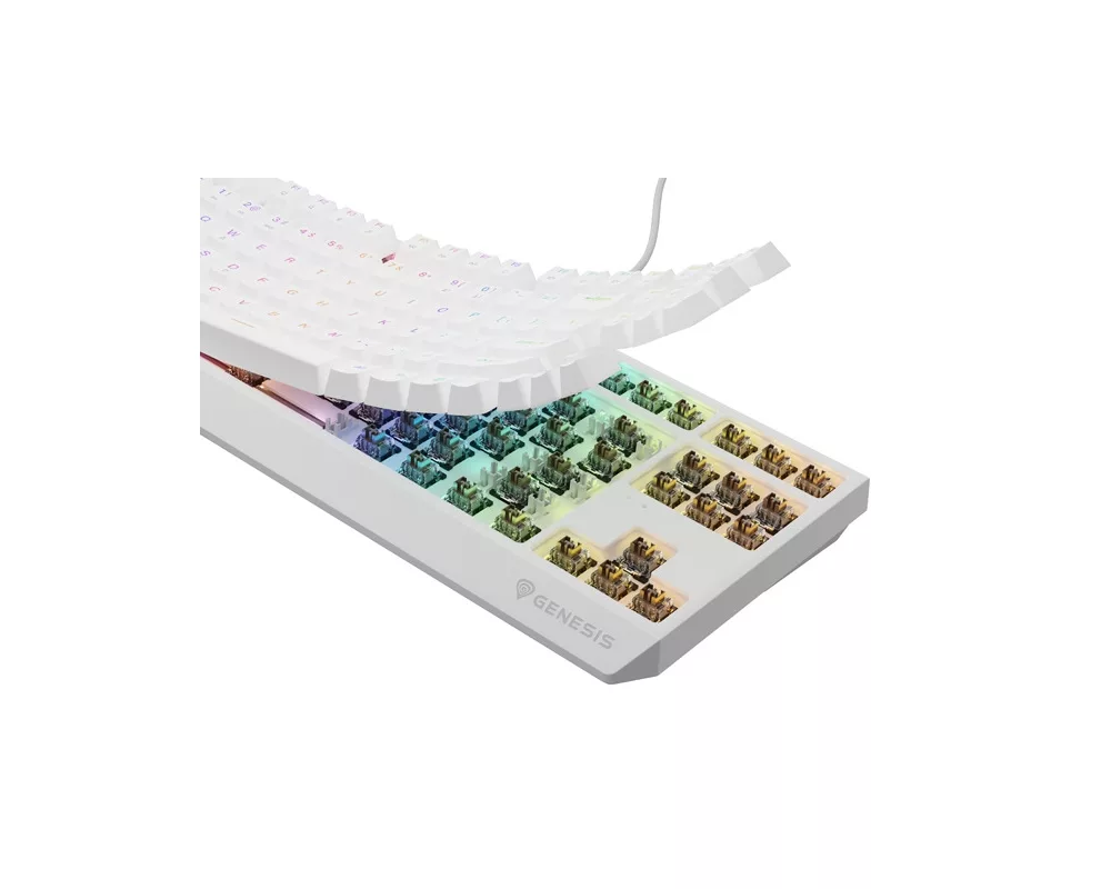 Клавиатура Genesis Gaming Keyboard Thor 230 TKL US RGB Mechanical Outemu Brown White Hot Swap 10