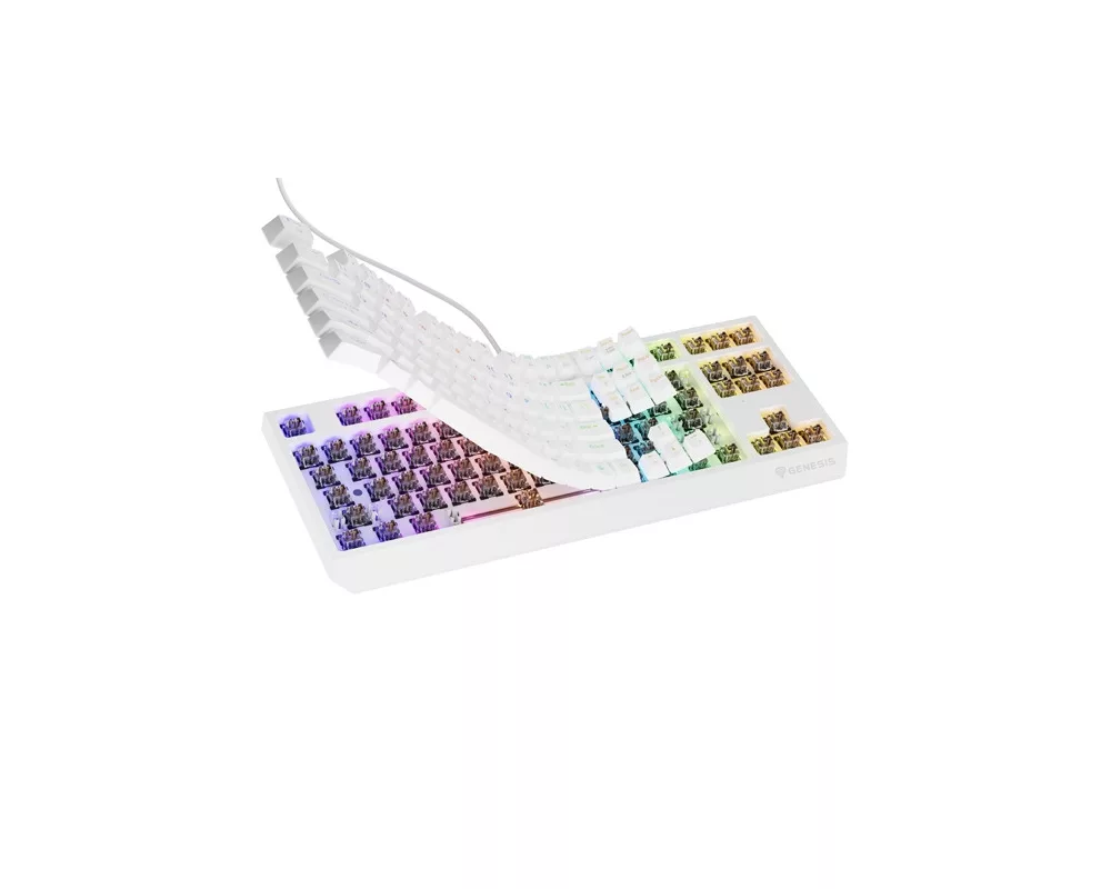 Клавиатура Genesis Gaming Keyboard Thor 230 TKL US RGB Mechanical Outemu Brown White Hot Swap 7