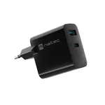 <span>Зарядно</span> Natec USB Charger  Ribera Gan 1X USB-A + 1X USB-C 45W <span class='catalog-num-in-name'>NUC-2143</span> - 