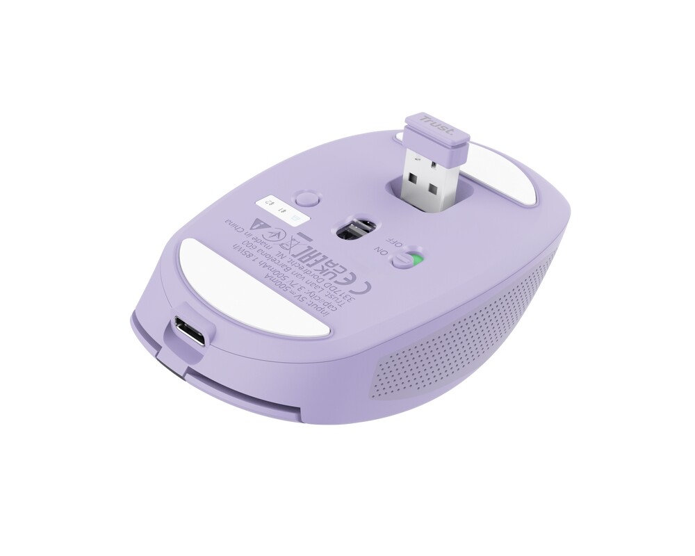 Мишка TRUST Ozaa Compact Wireless Mouse purple 5