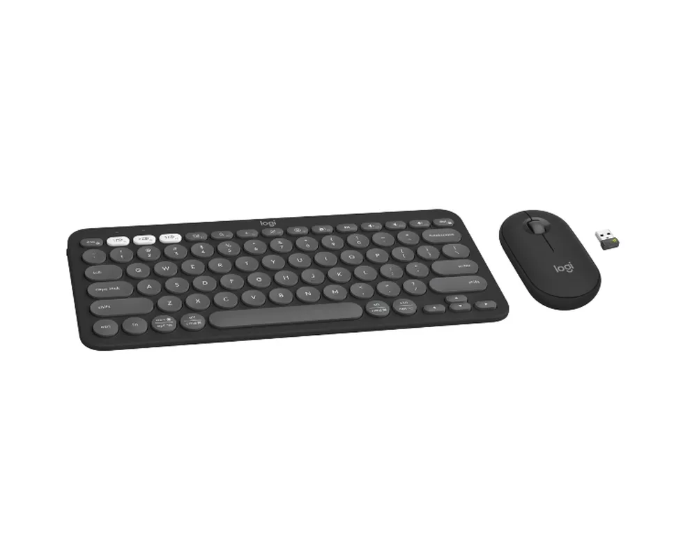 Клавиатура Logitech Pebble 2 Combo - TONAL GRAPHITE - US INT'L - 2.4GHZ/BT - N/A - INTNL-973 - UNIVERSAL 2