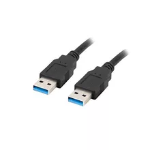  Lanberg USB-A (M) -> USB-A (M) 3.0 cable 0.5m 706392 CA-USBA-30CU-0005-BK на топ цена - PIC.bg