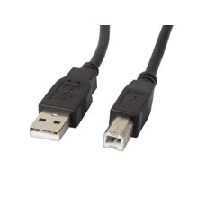  Lanberg USB-A (M) -> USB-B (M) 2.0 ferrite cable 1m 706393 CA-USBA-11CC-0010-BK на топ цена - PIC.bg