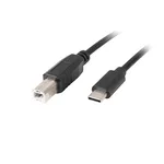 <span>Кабел</span> Lanberg USB-C (M) -> USB-B (M) 2.0 ferrite cable 1.8m <span class='catalog-num-in-name'>CA-USBA-14CC-0018-BK</span> - 