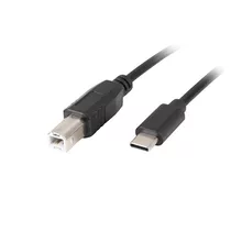  Lanberg USB-C (M) -> USB-B (M) 2.0 ferrite cable 1.8m 706394 CA-USBA-14CC-0018-BK на топ цена - PIC.bg