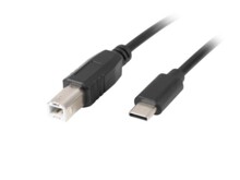  Lanberg USB-C (M) -> USB-B (M) 2.0 ferrite cable 3m 706395 CA-USBA-14CC-0030-BK на топ цена - PIC.bg