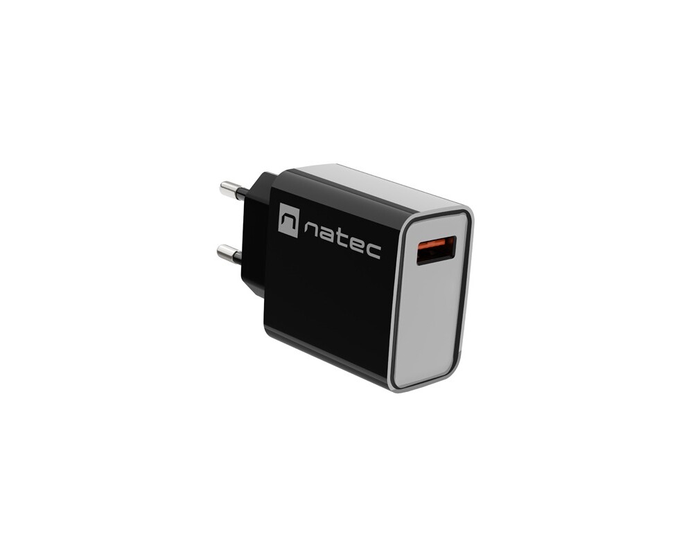 Зарядно Natec USB Charger Ribera 1X USB-A 18W 4