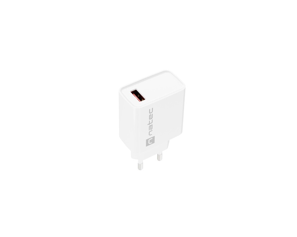 Зарядно Natec USB Charger Ribera 1X USB-A 18W 5