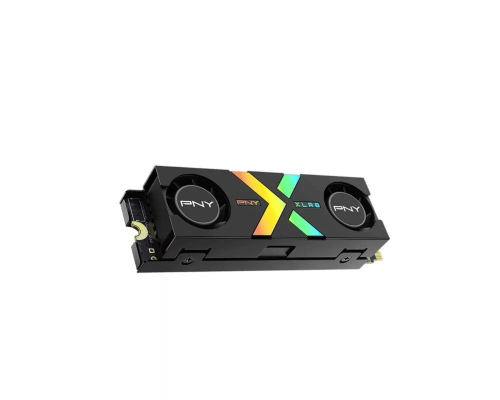 SSD PNY SSD CS3150 M.2 GEN5 1TB Black Heatsink RGB 3
