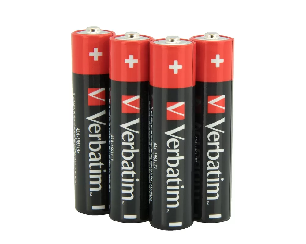 Батерия Verbatim ALKALINE BATTERY AAA 4 PACK (HANGCARD) 2