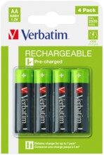  Verbatim RECHARGEABLE BATTERY AA 4 PACK / HR6 708675 49517 на топ цена - PIC.bg