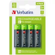  Verbatim RECHARGEABLE BATTERY AA 4 PACK / HR6 708675 49517 на топ цена - PIC.bg