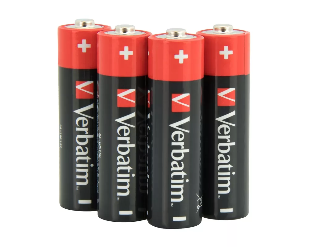 Батерия Verbatim ALKALINE BATTERY AA 4 PACK (SHRINK WRAP) 2
