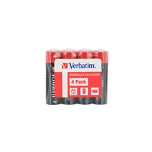  Verbatim ALKALINE BATTERY AA 4 PACK (SHRINK WRAP) 708677 49501 на топ цена - PIC.bg
