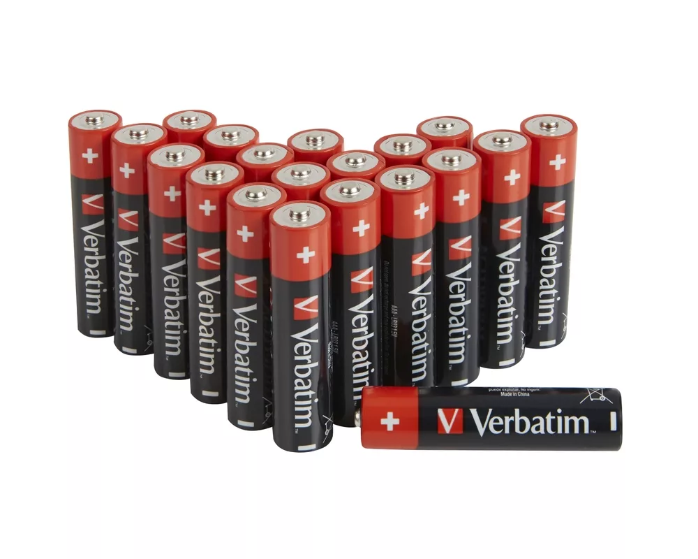 Батерия Verbatim ALKALINE BATTERY AAA 20 PACK (HANGCARD) 2