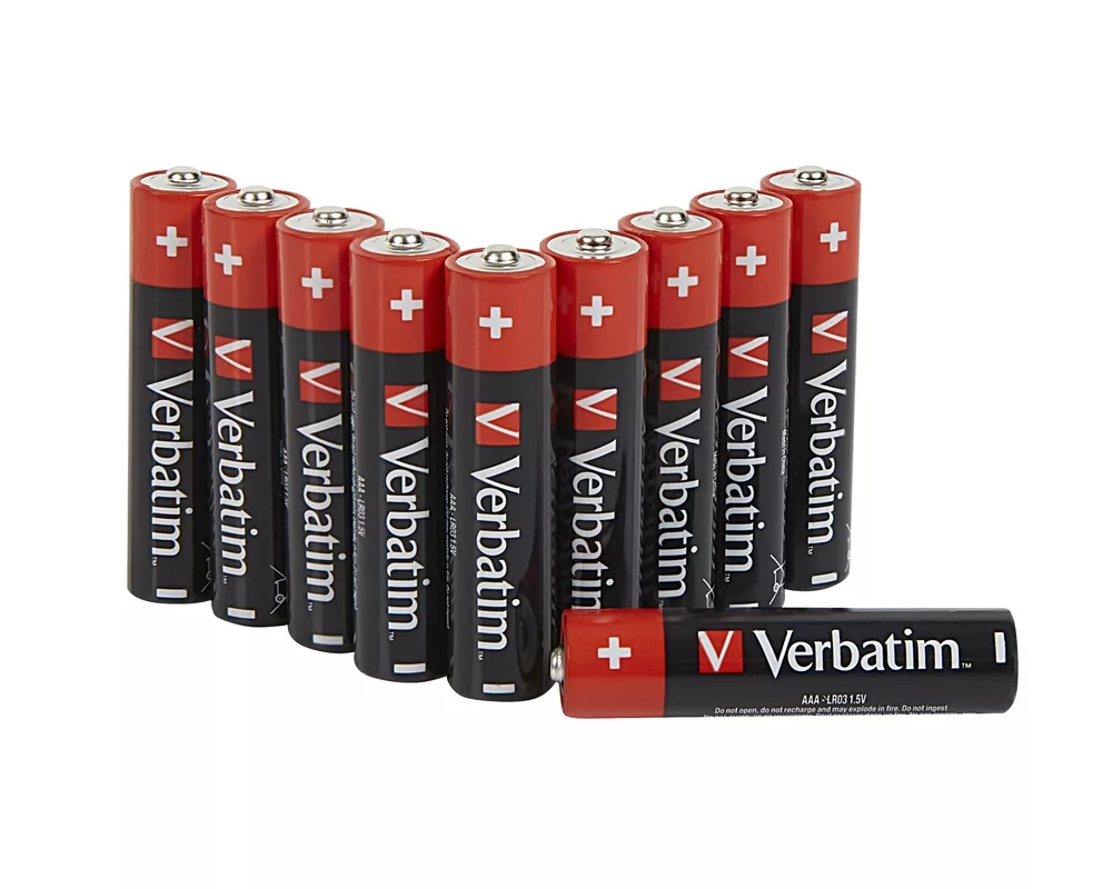 Батерия Verbatim ALKALINE BATTERY AAA 10 PACK (HANGCARD) 2