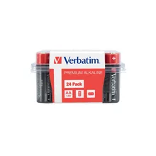  Verbatim ALKALINE BATTERY AA 24 PACK (BOX) 708681 49505 на топ цена - PIC.bg