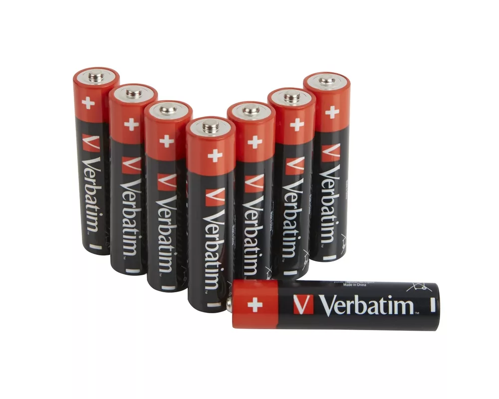 Батерия Verbatim ALKALINE BATTERY AAA 8 PACK (HANGCARD) 2