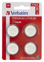  Verbatim LITHIUM BATTERY CR2430 3V 4 PACK 708688 49534 на топ цена - PIC.bg