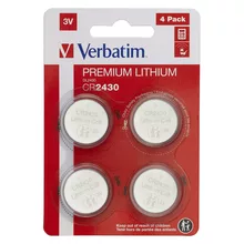  Verbatim LITHIUM BATTERY CR2430 3V 4 PACK 708688 49534 на топ цена - PIC.bg
