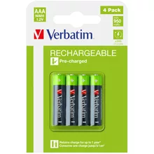  Verbatim RECHARGEABLE BATTERY AAA 4 PACK / HR03 708689 49514 на топ цена - PIC.bg