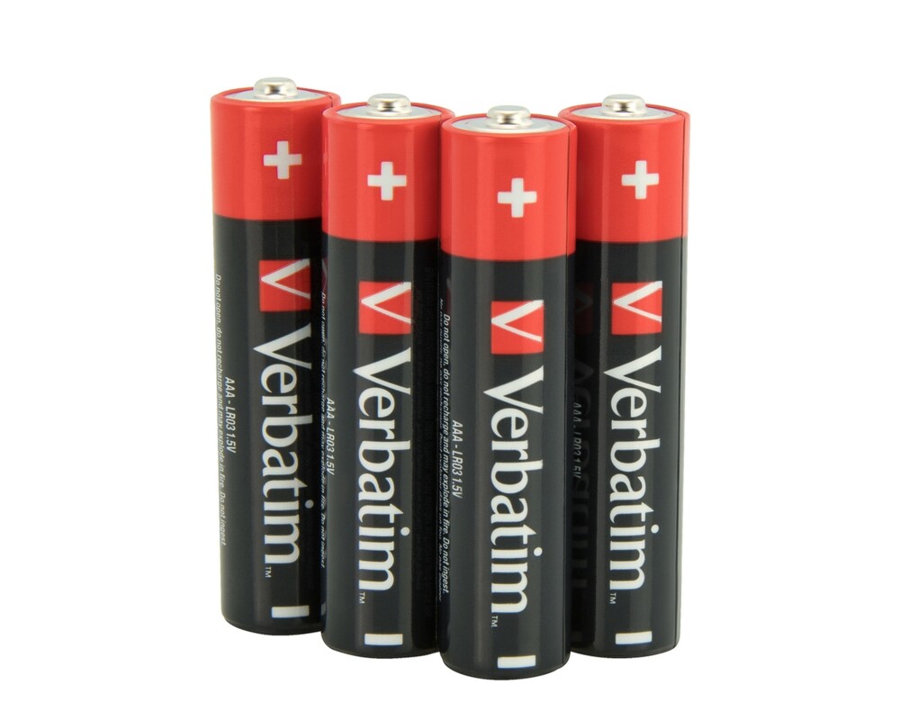 Батерия Verbatim ALKALINE BATTERY AAA 4 PACK (SHRINK WRAP) 2