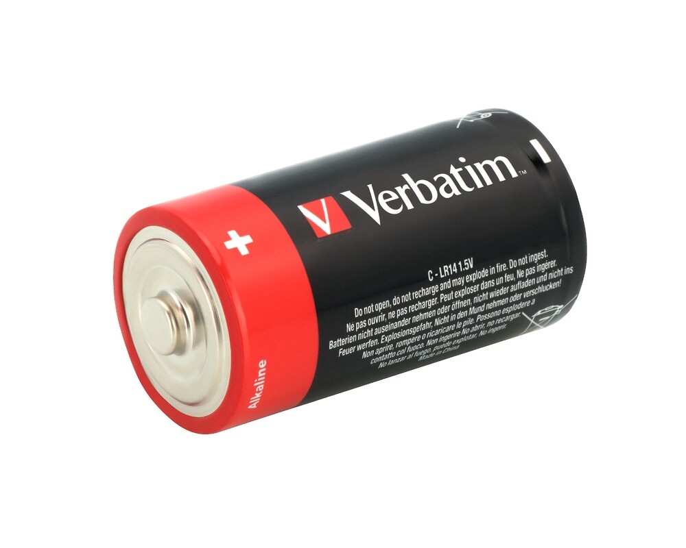 Батерия Verbatim ALKALINE BATTERY C 2 PACK (HANGCARD) 3