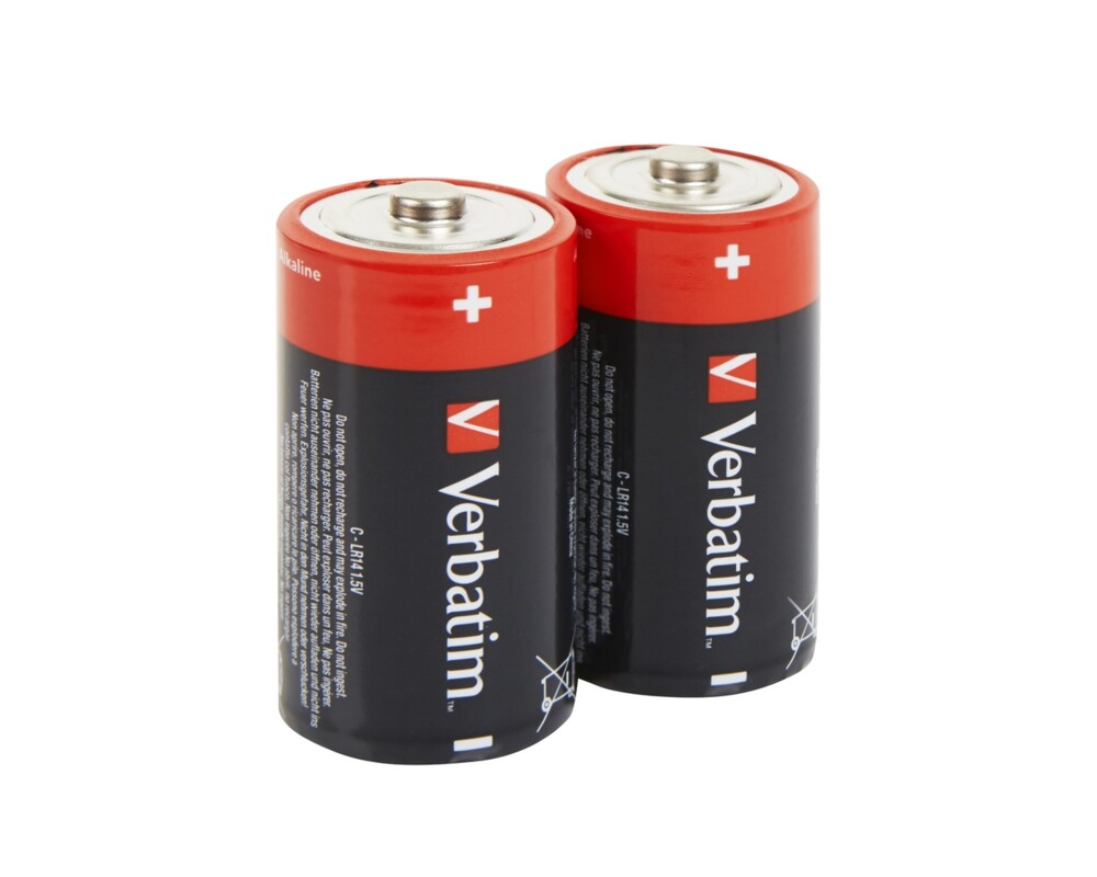 Батерия Verbatim ALKALINE BATTERY C 2 PACK (HANGCARD) 2
