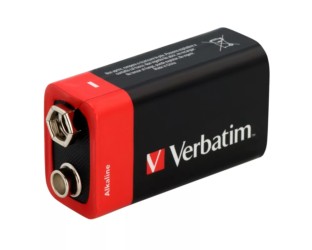 Батерия Verbatim ALKALINE BATTERY 9V 1 PACK (HANGCARD) 2