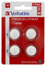  Verbatim LITHIUM BATTERY CR2016 3V 4 PACK 708695 49531 на топ цена - PIC.bg