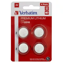  Verbatim LITHIUM BATTERY CR2016 3V 4 PACK 708695 49531 на топ цена - PIC.bg