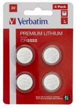  Verbatim LITHIUM BATTERY CR2032 3V 4 PACK 708696 49533 на топ цена - PIC.bg