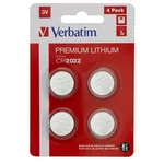 <span>Батерия</span> Verbatim LITHIUM BATTERY CR2032 3V 4 PACK <span class='catalog-num-in-name'>49533</span> - 