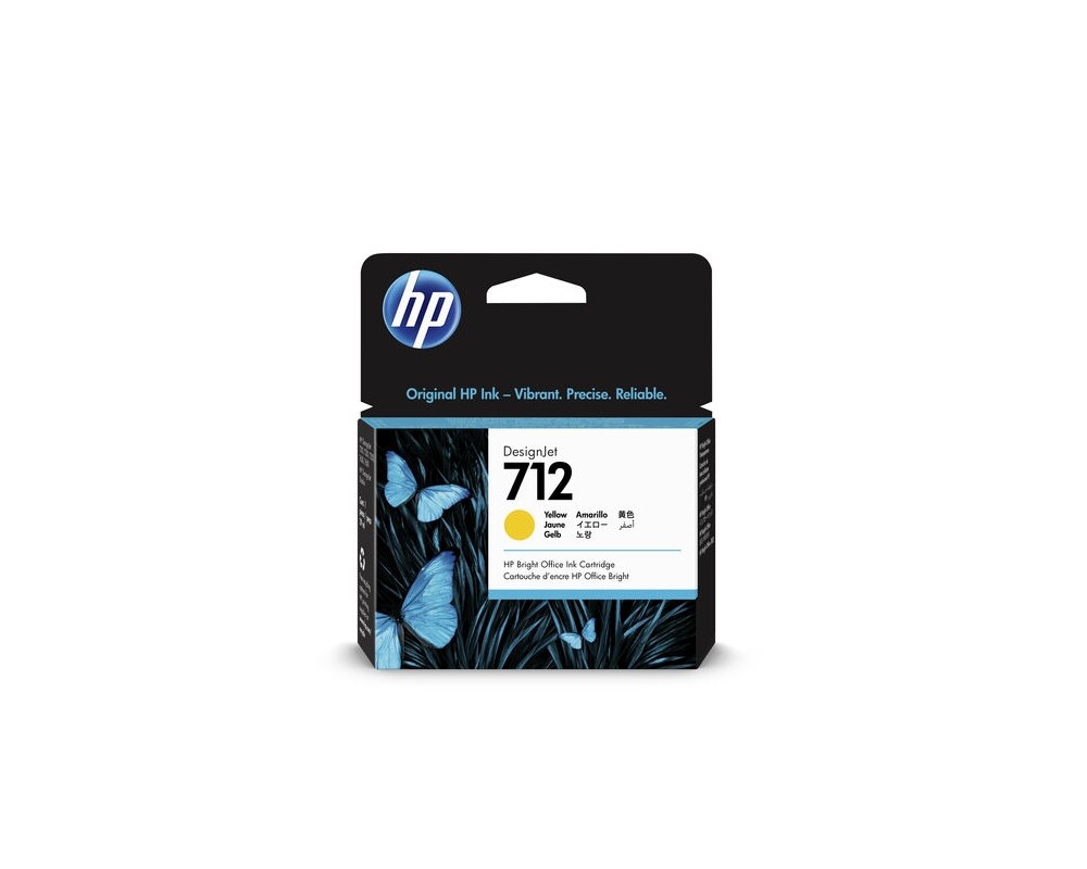 Мастило HP 712 29-ml Yellow DesignJet Ink Cartridge 3