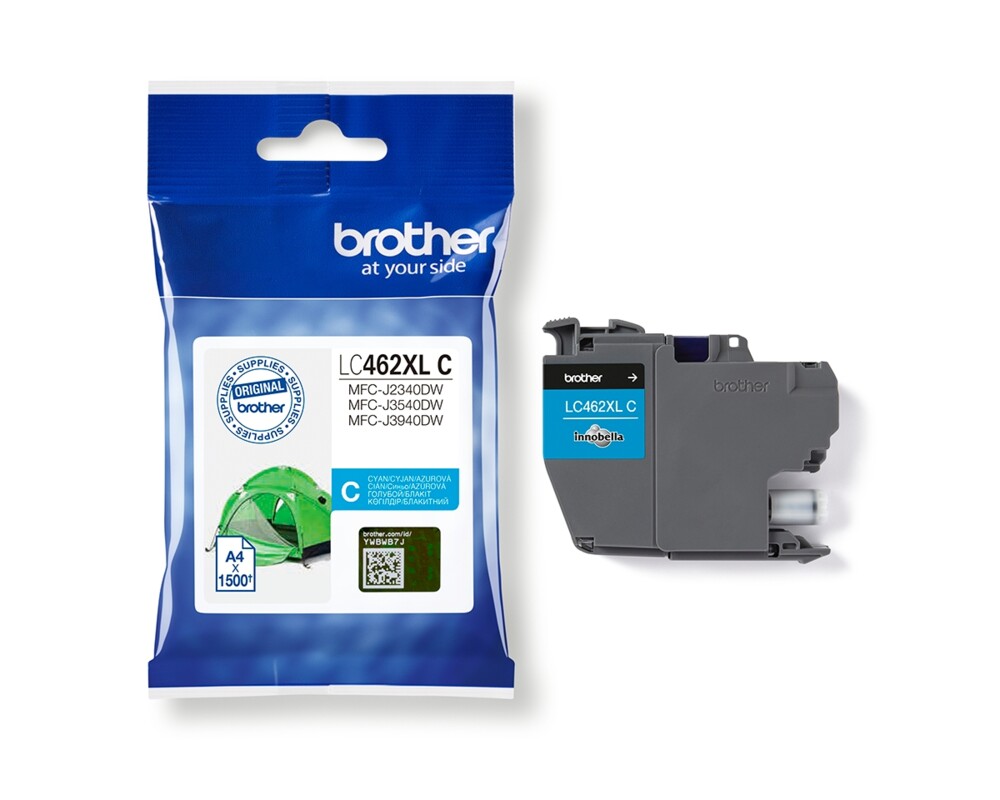 Мастило Brother LC462XLC Cyan Ink Cartridge for MFC-J2340DW/J3540DW/J3940DW 7