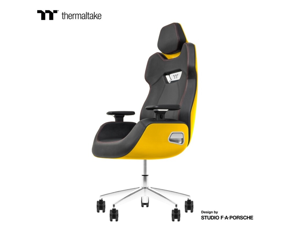Геймърски стол Thermaltake Argent E700 Sanga Yellow - Design by Studio F. A. Porsche 2