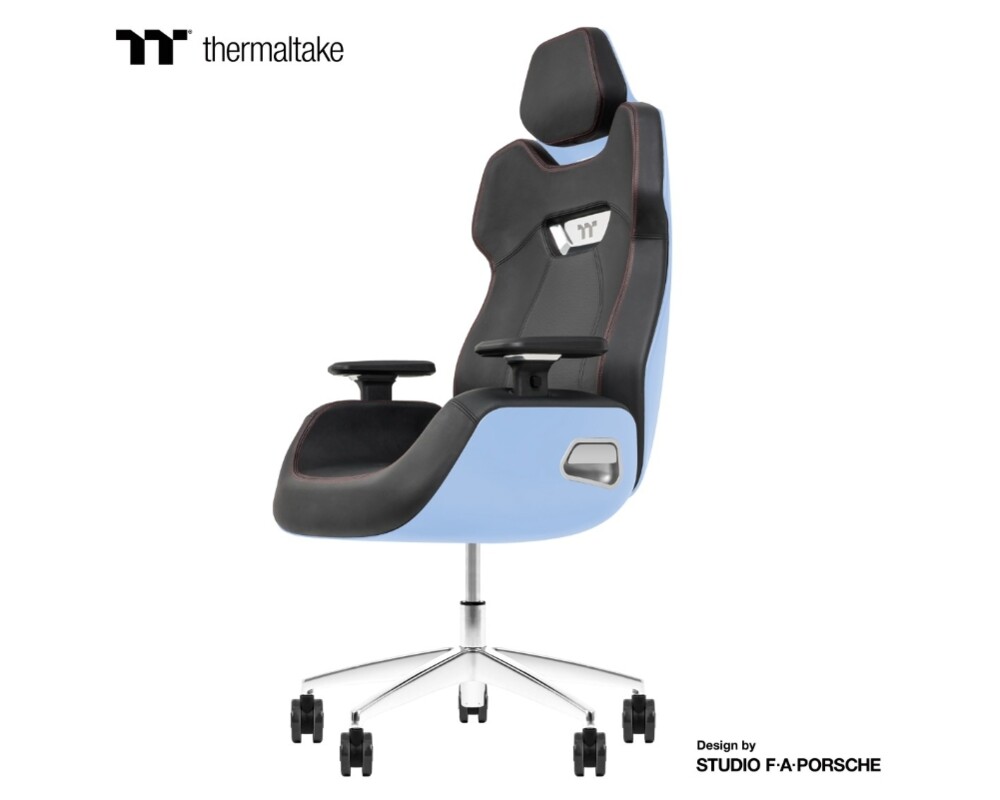 Геймърски стол Thermaltake Argent E700 Hydrangea Blue - Design by Studio F. A. Porsche (25th Anniversary Edition) 2