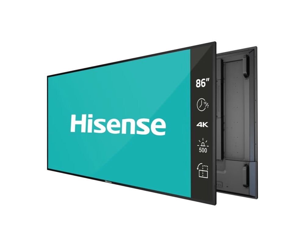 Широкоформатен дисплей Hisense Digital Signage 86" E series ; 18/7 3