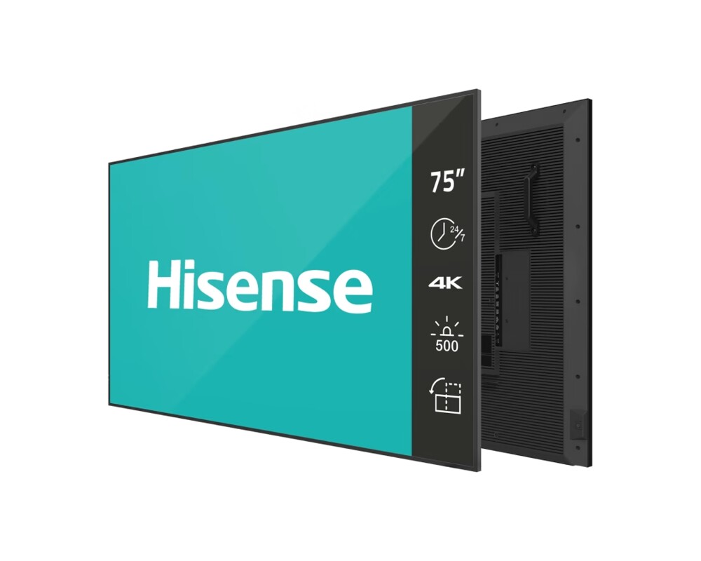 Широкоформатен дисплей Hisense Digital Signage 75" DM series ; 24/7