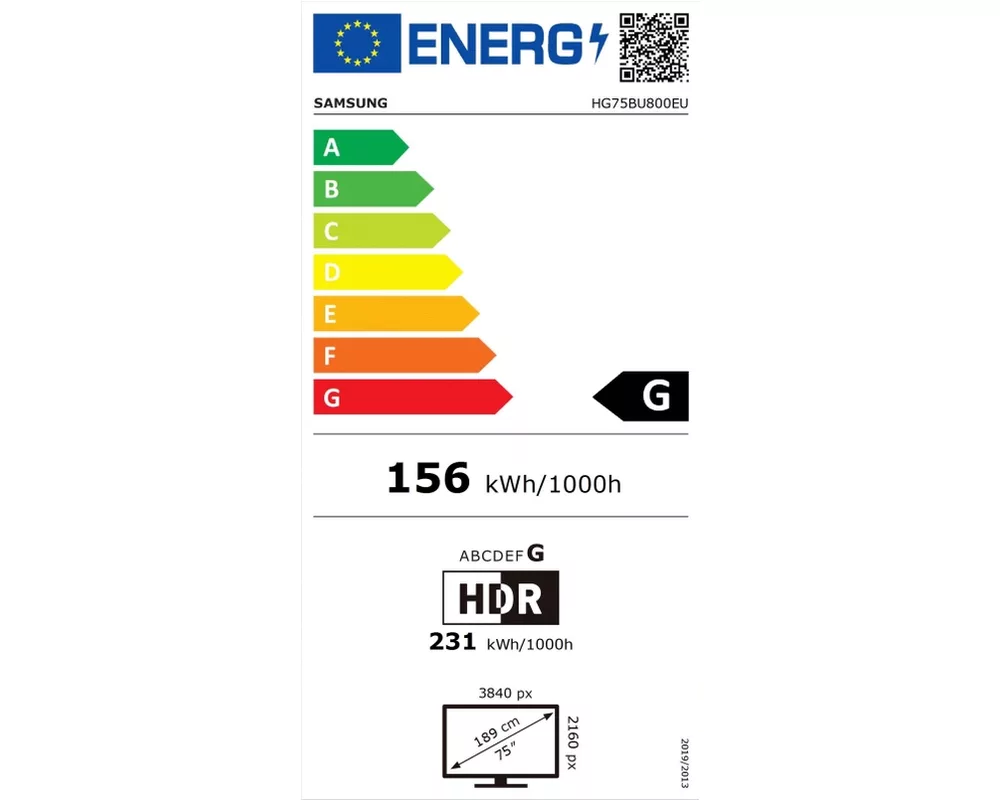 Телевизор Samsung 75" Hotel TV HG75BU800 75" 4K UHD LED 7