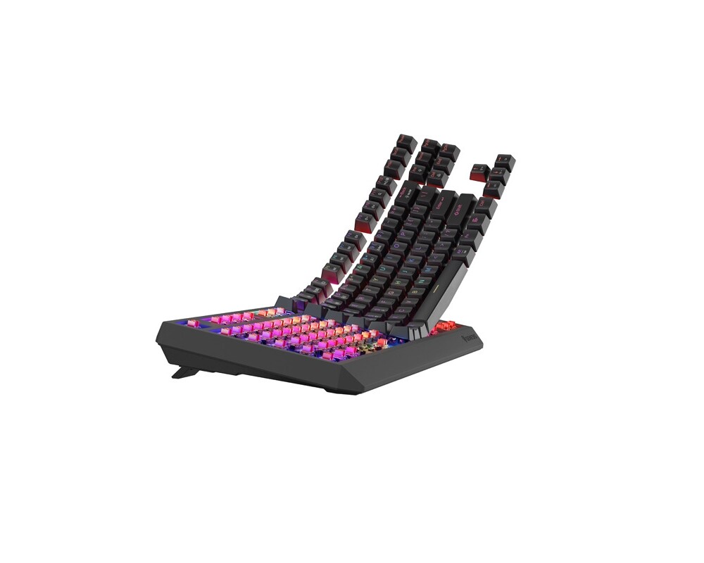 Клавиатура Genesis Gaming Keyboard Thor 230 TKL Wireless US Black RGB Mechanical Outemu Red 4