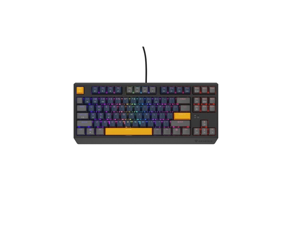 Клавиатура Genesis Gaming Keyboard Thor 230 TKL Naval Blue Positive US Black RGB Mechanical Outemu Panda 4